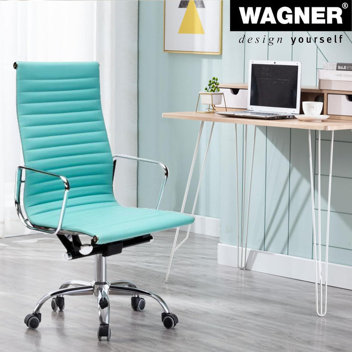WAGNER Drehstuhlrollen/Bürostuhlrollen 5tlg. Set - SOFT - Durchmesser Ø 50 mm, Bauhöhe 55 mm, Softla