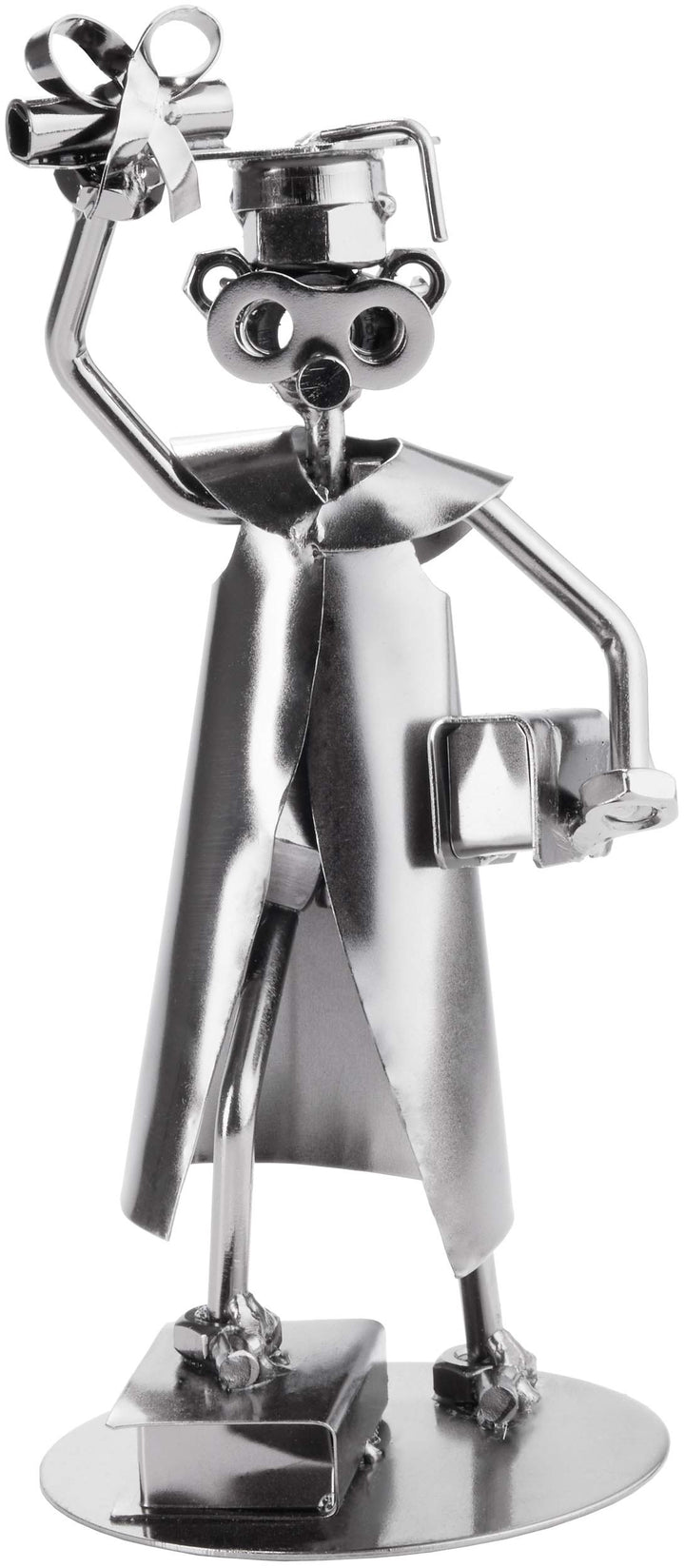 BRUBAKER Schraubenmännchen Abschluss Studium Bachelor Master - Handarbeit Eisenfigur Metallmännchen