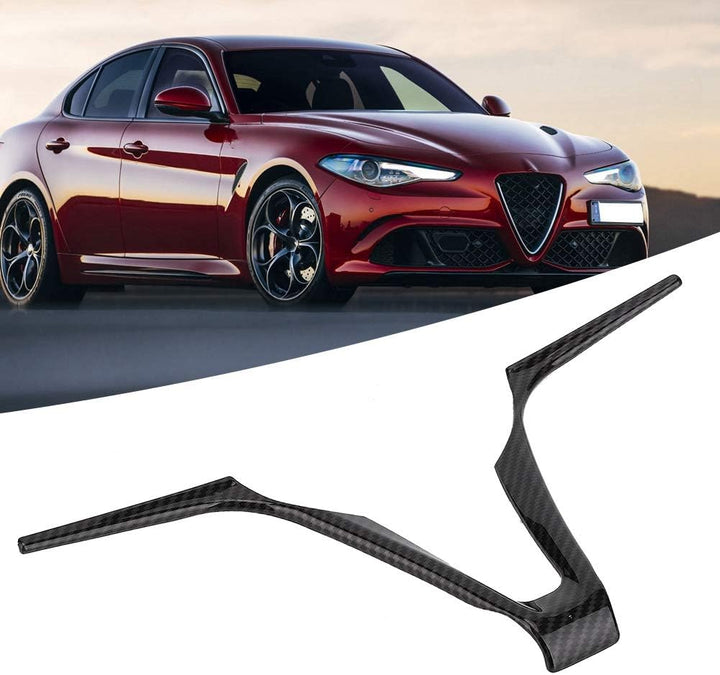 EVGATSAUTO Lenkradrahmen Auto V-förmige Innendekoration Verkleidung Passend für Alfa Romeo Stilfserj