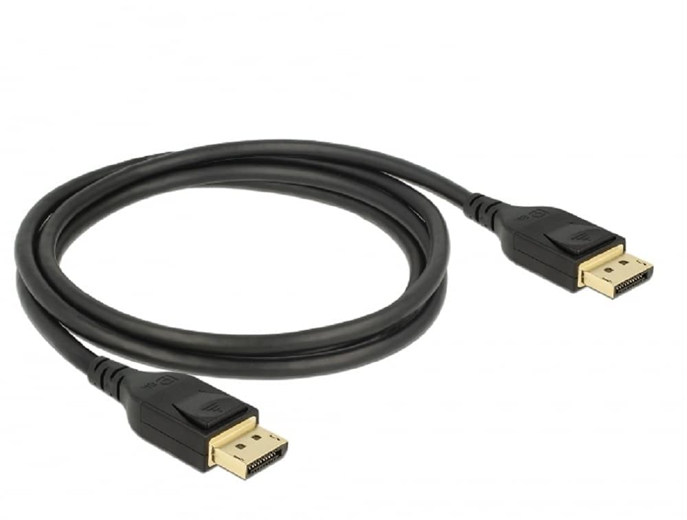 Delock Kabel Displayport 1.4 8K 60Hz, DP 8K Zertifiziert (Ultra HD 2), 4K @ 240hz, DP Kabel für Gami