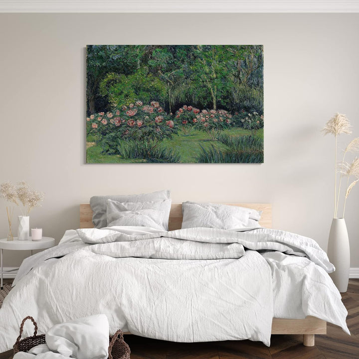 Printed Paintings Leinwand (80x60cm): Blanche Hoschedé Monet - Der Garten in Giverny 80x60 cm, 80x60