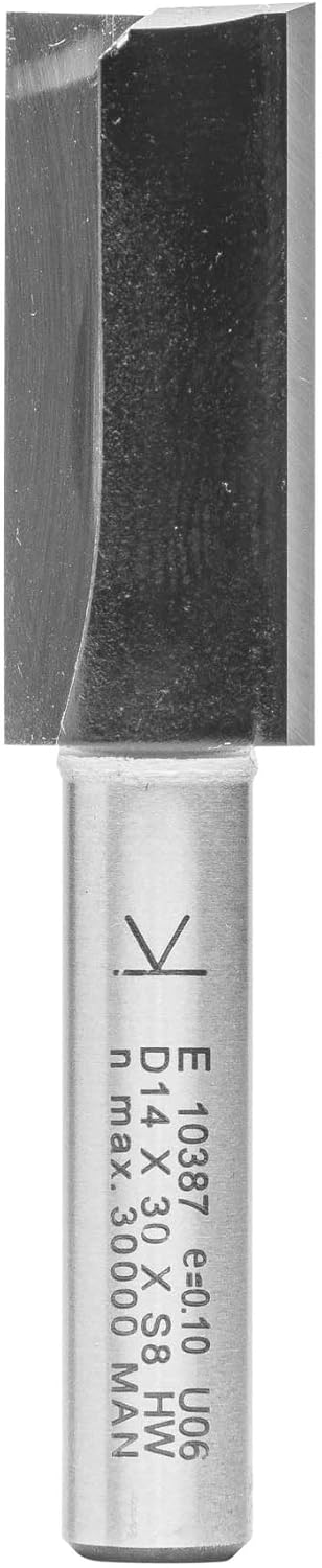 ENT 10387 Nutfräser HW, Schaft (S) 8 mm, Durchmesser (D) 14 mm, NL 30 mm, SL 32 mm, GL 62 mm D=14 /