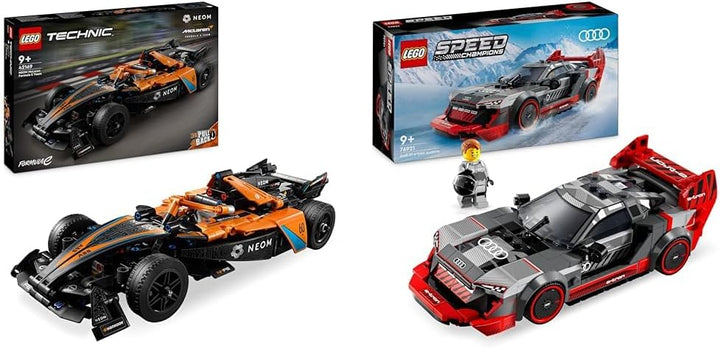 LEGO Technic NEOM McLaren Formula E Race Car, Rennwagen Spielzeug & Speed Champions Audi S1 e-tron Q