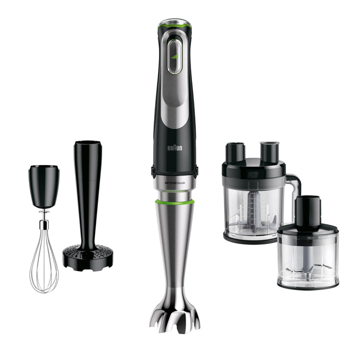 Braun MultiQuick 9 MQ 9187XLI Stabmixer – Pürierstab mit Active PowerDrive Technologie und 5 Zubehör
