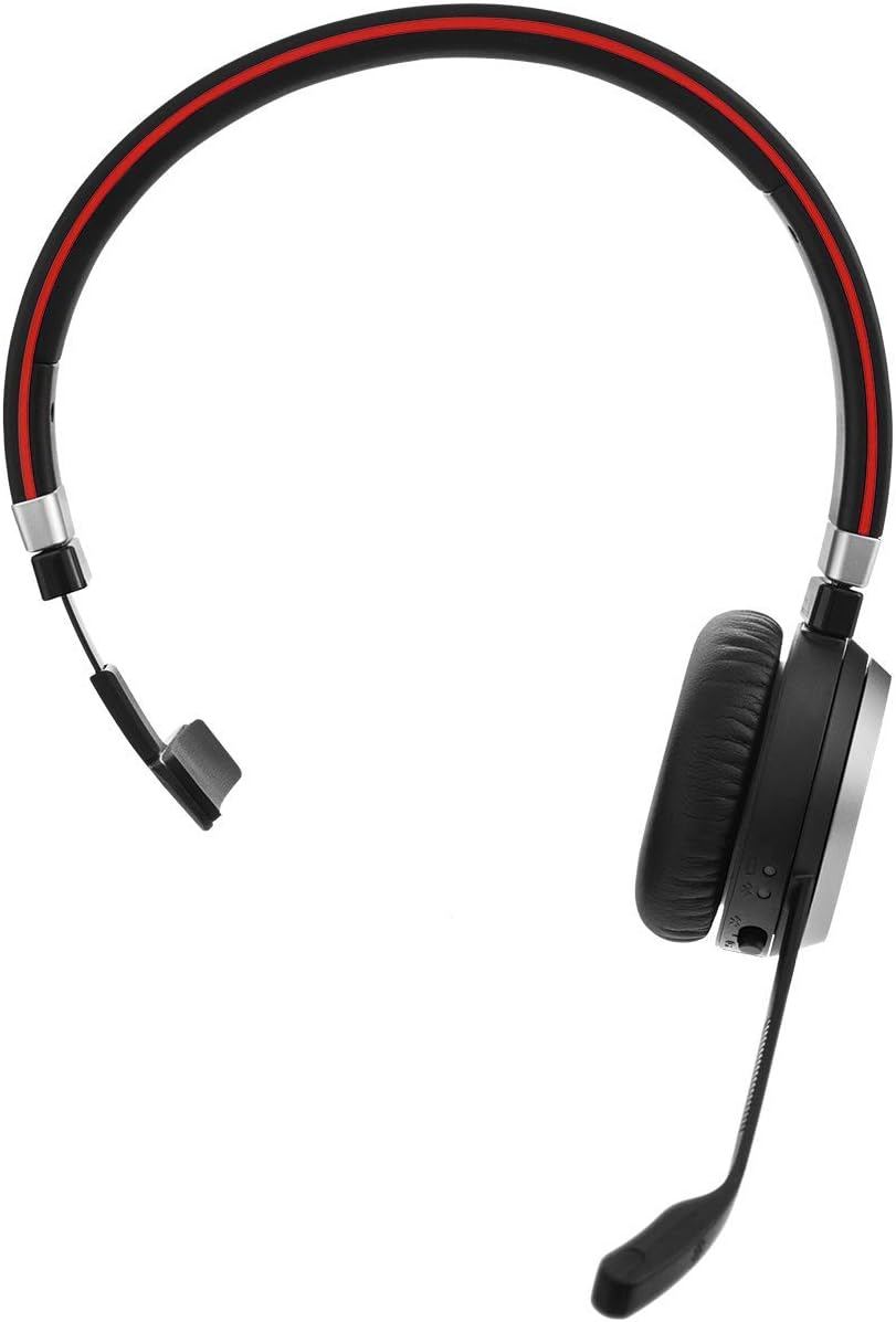 Jabra Evolve 65 Wireless Mono On-Ear Headset – Microsoft zertifizierte Kopfhörer mit Langer Akkulauf