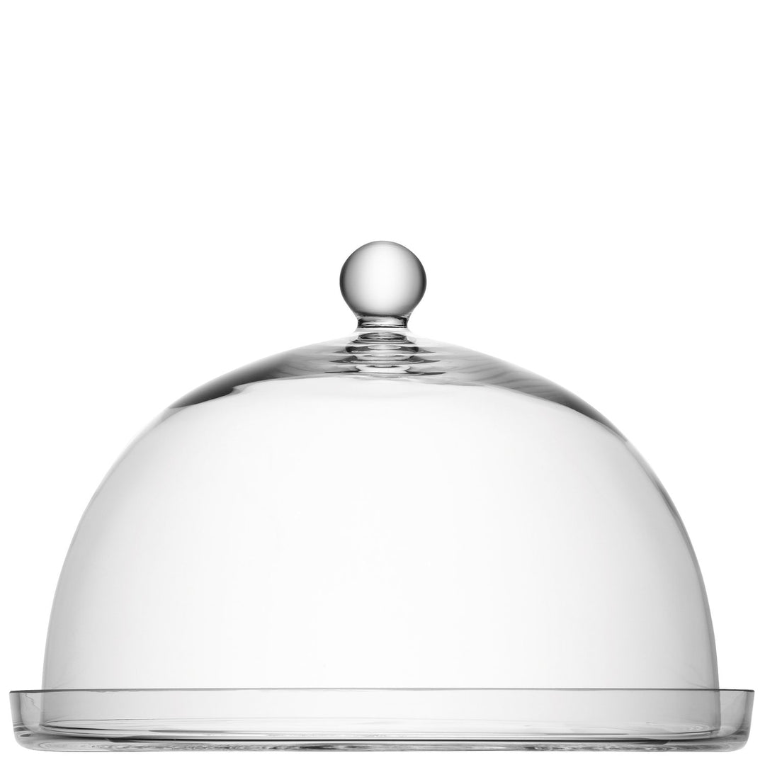 LSA Vienna Platte &amp; Haube Ø33cm/Ø30cm H22.5cm Klar, Ø33cm/Ø30cm H22.5cm
