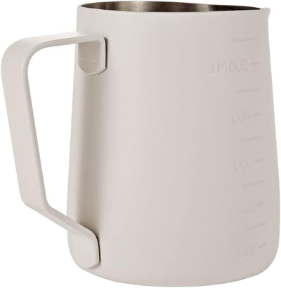 Dianoo Espresso Dampfkrug 600 ml, Milchaufschäumkännchen, Edelstahl, Kaffeemilch, Aufschäumbecher, K