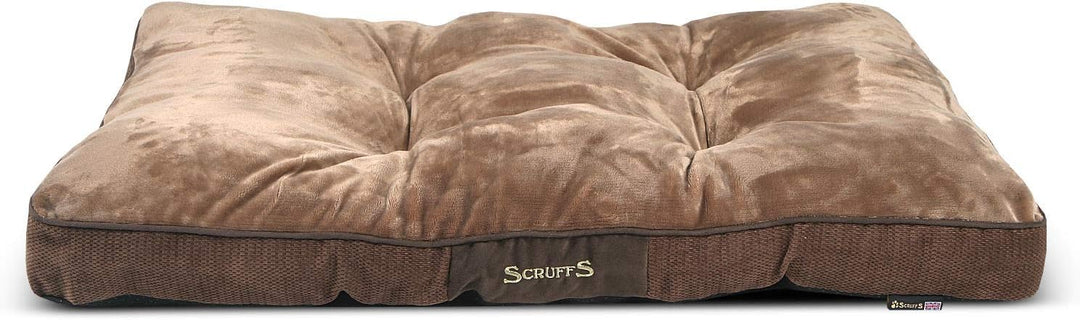 Scruffs 5060319932244 1161 Chester Hunde Kissen, L, braun Braun L 100 x 70 x 8 cm, Braun L 100 x 70