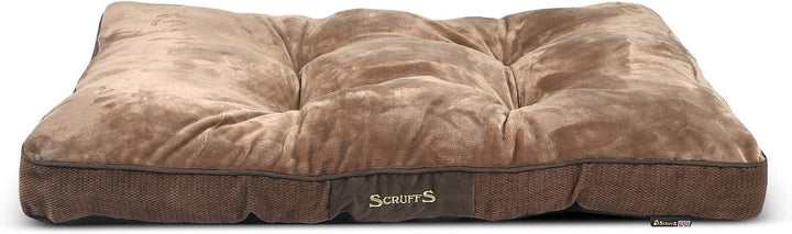 Scruffs 5060319932244 1161 Chester Hunde Kissen, L, braun Braun L 100 x 70 x 8 cm, Braun L 100 x 70