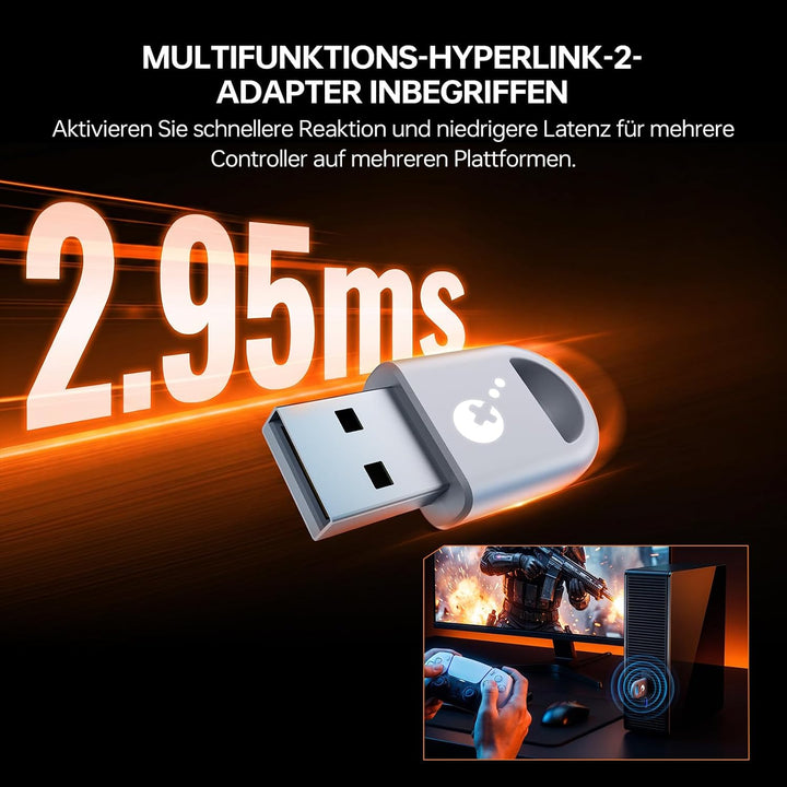GuliKit ES MAX Gaming-Controller, Bluetooth &amp; Kabel