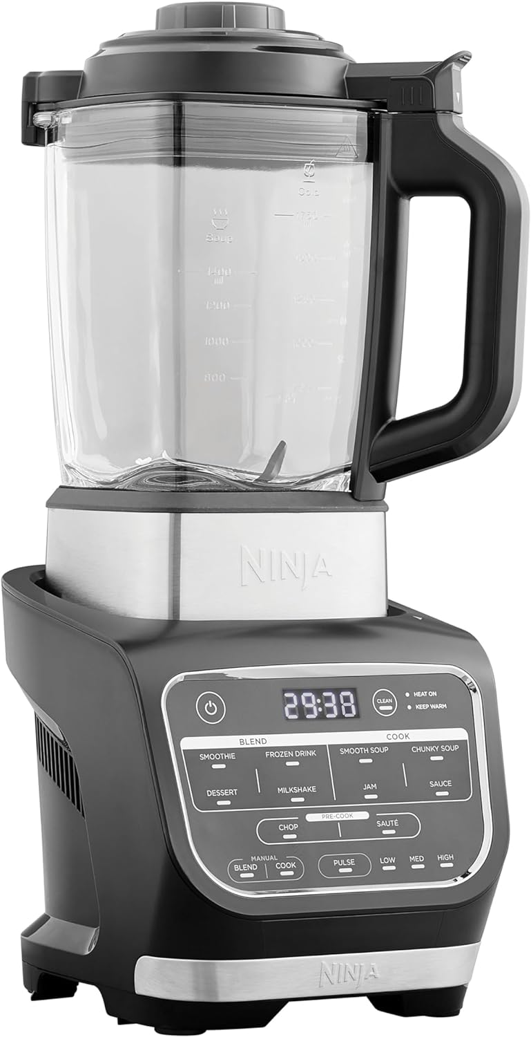 Ninja Mixer & Suppenkocher [HB150EU] Hitzebeständiger Glaskrug,
