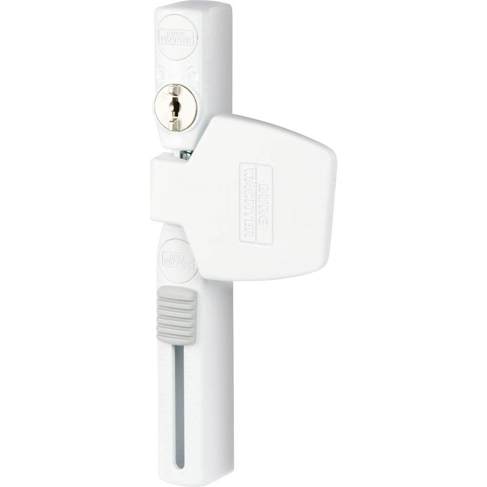 Burg Wächter Fenstersicherung, Einbruchschutz für Fenster und Balkontüren, Abschliessbar, Innen, Gri