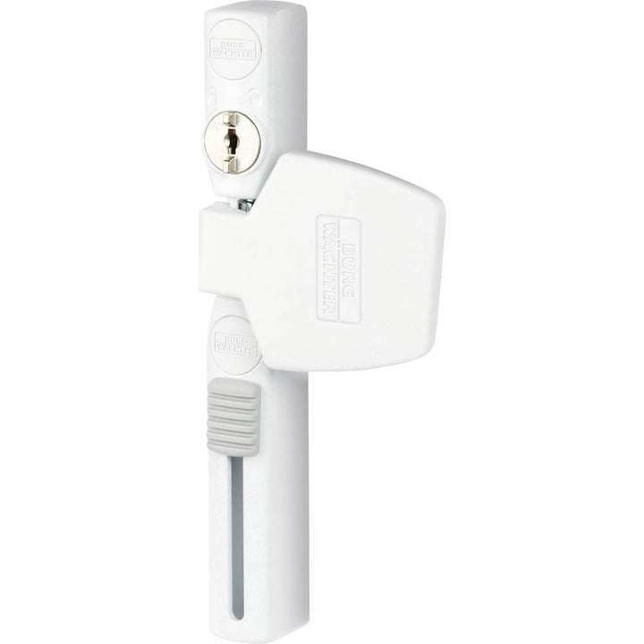 Burg Wächter Fenstersicherung, Einbruchschutz für Fenster und Balkontüren, Abschliessbar, Innen, Gri