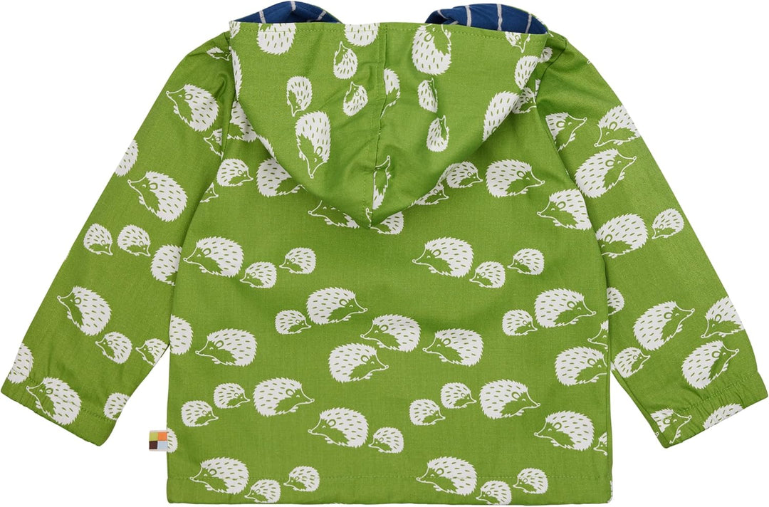 loud + proud Unisex Baby Wasserabweisende Jacke, GOTS-Zertifiziert Übergangsjacke 62-68 Grass, 62-68