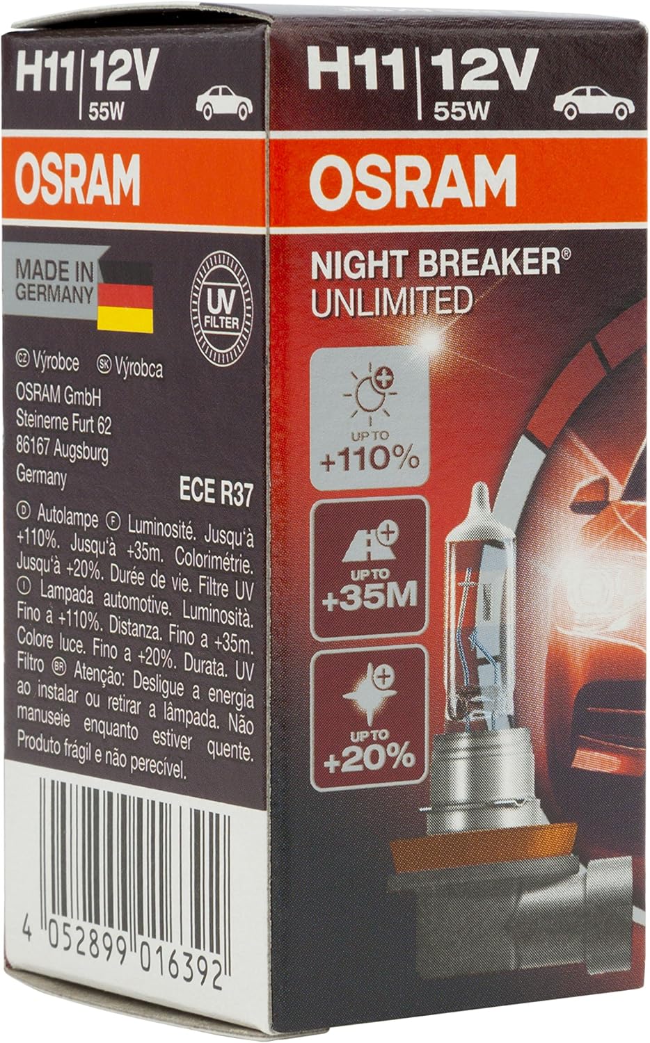 Osram OS64211NBU OSRAM Glühlampe Faltschachtel blau