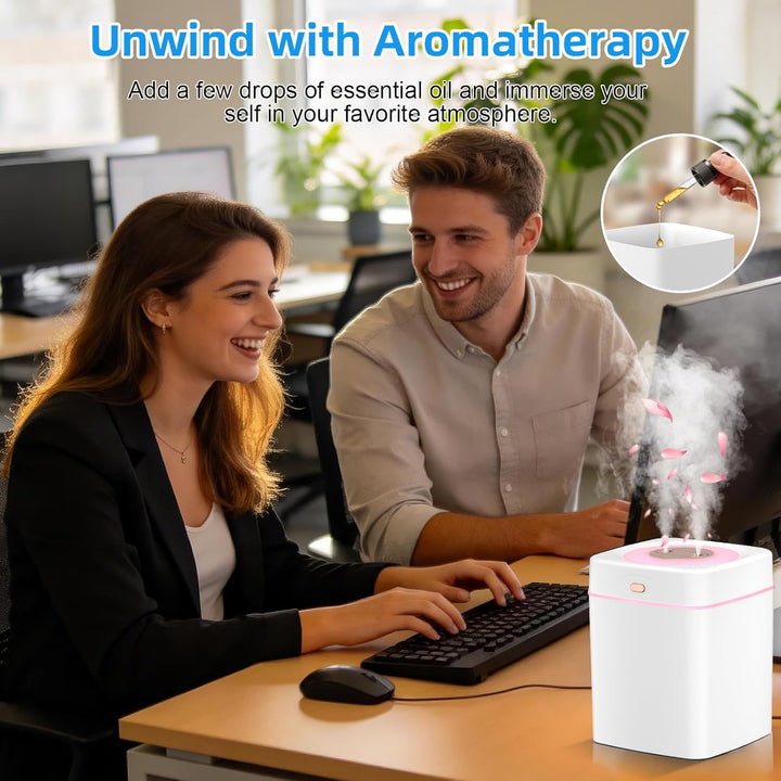 Tragbare Mini-Luftbefeuchter für Schlafzimmer, Aromadiffusor für zu Hause, persönlicher Tisch-Luftbe