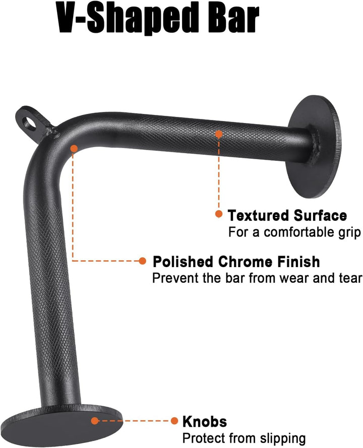Workout Cable Machine Attachment for Home Gym, SERTT LAT Pulldown Attachments, Cable Accessories for