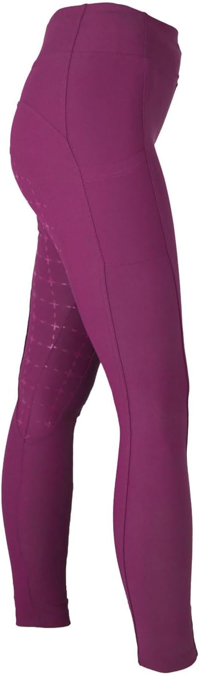 MS-Trachten Reitleggings Kinder Silikonvollbesatz mit Handytasche Reithose Mädchen Tessa 158-164 Bor