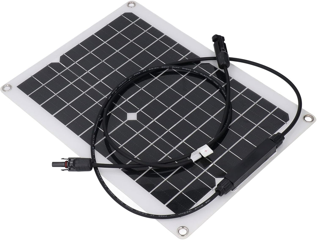 18 V 15W Kleines Solarpanel Flexible Kit für Batterieladung, Wohnmobil, Überwachungskamera, Off -Git