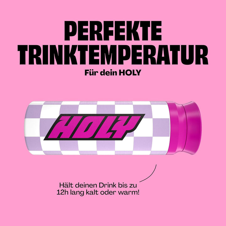 HOLY Iced Tea Thermo Shaker – 700ml Isolierflasche aus hochwertigem Edelstahl – bis zu 12 Stunden ka