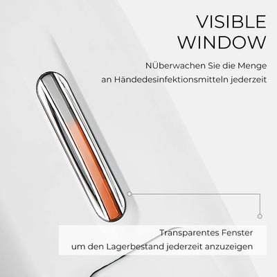 PLUSSEN Seifenspender Ohne Bohren 800ml Wandbefestigung Einzelkopf Manueller Seifenspender Bad Dusch