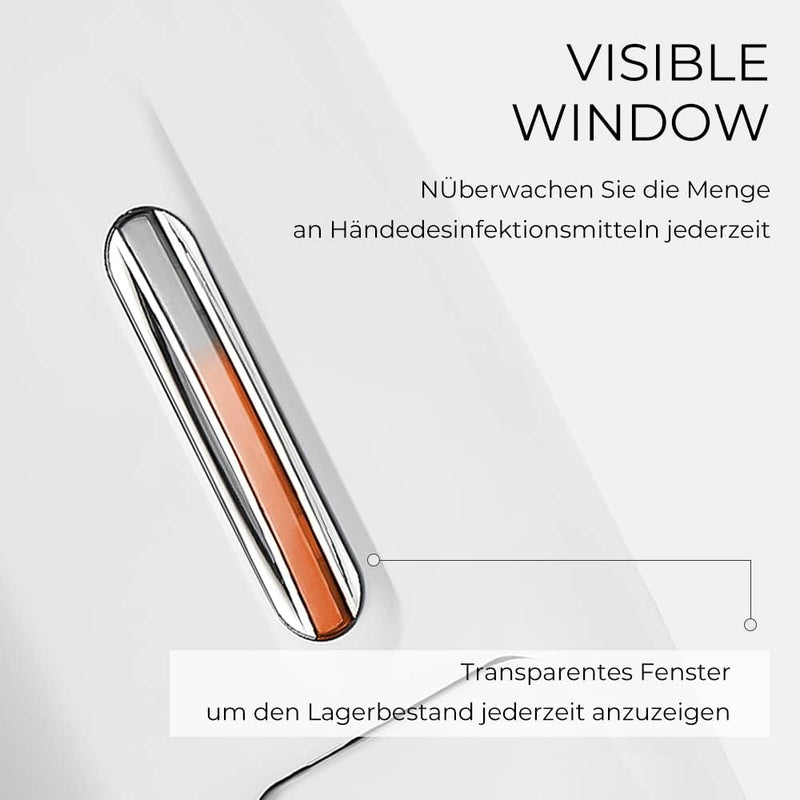 PLUSSEN Seifenspender Ohne Bohren 800ml Wandbefestigung Einzelkopf Manueller Seifenspender Bad Dusch