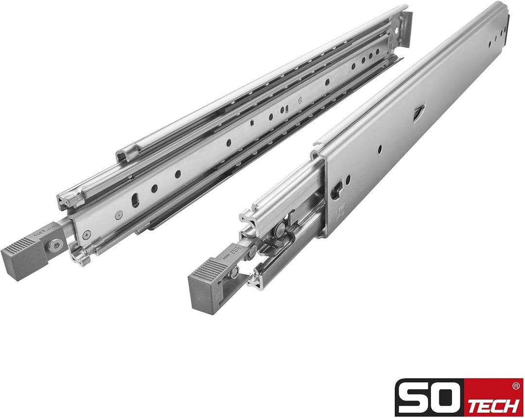 1 Paar SOTECH Schwerlastauszüge VarioSlide KV2-200-H76-L1050-EH 1066,8 mm mit Lock-in/out Einrastfun