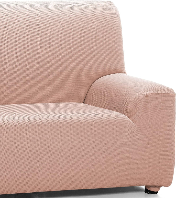 Martina Home tunesischen Elastischer Sofabezug, Baumwolle Polyester, Lachs, 2 Sitzer (120 bis 170 cm