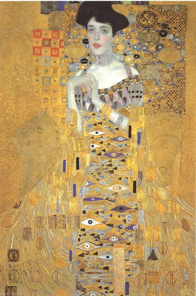 VON LILIENFELD Taschenschirm Regenschirm Gustav Klimt: Adele Windfest Auf-Zu-Automatik Stabil Leicht