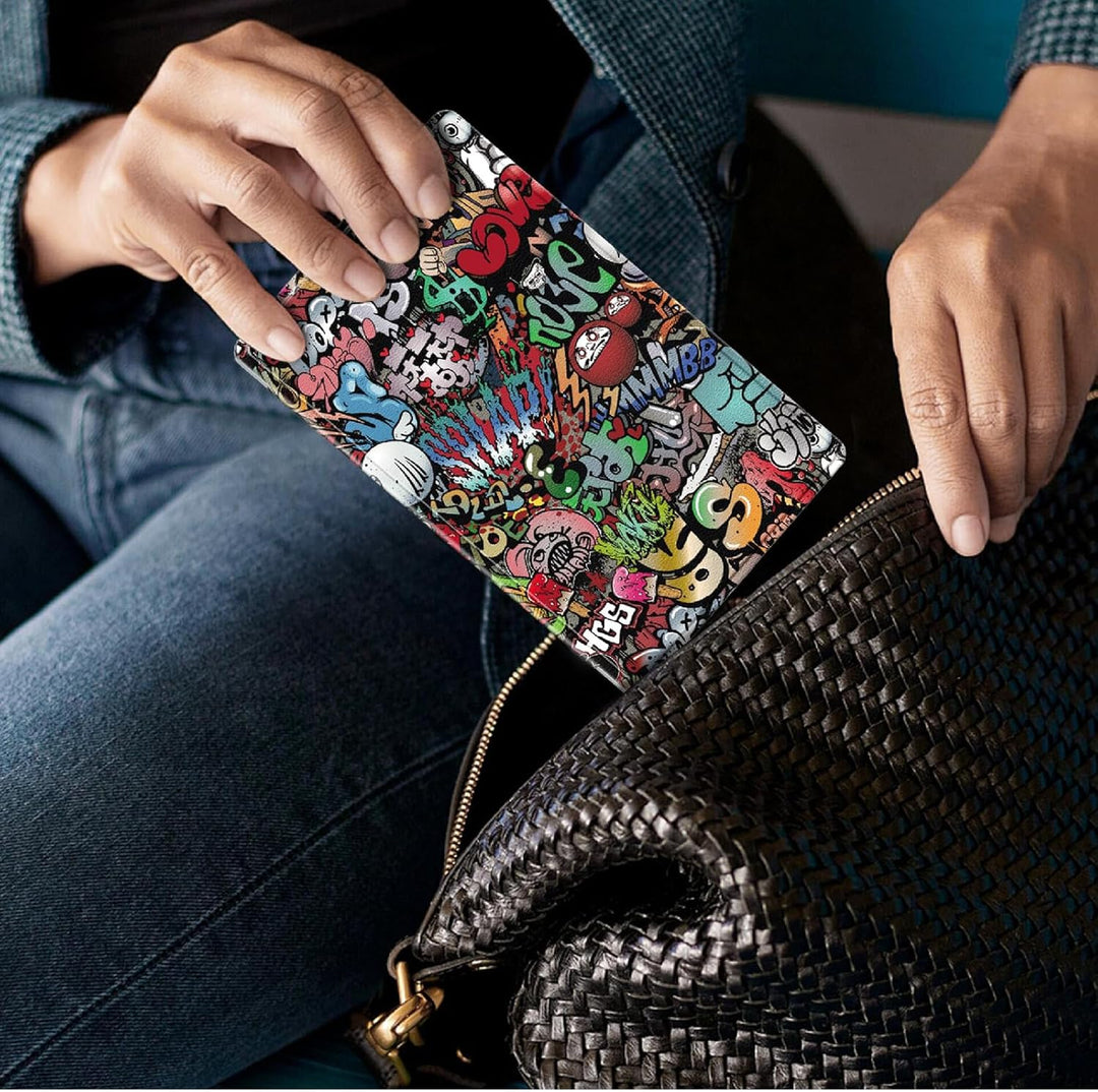 GIOPUEY Hülle Kompatibel mit Remarkable Paper Pro Move 7.3, Flip Case 360° Schutz - Graffiti reMarka