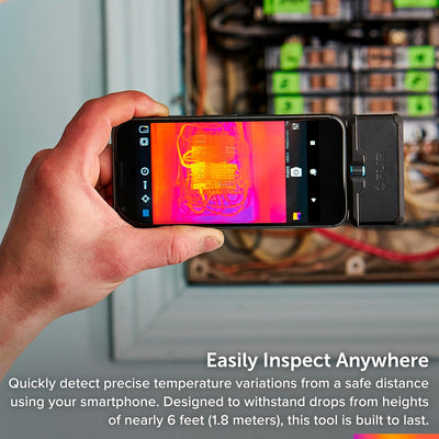 FLIR ONE Pro - iOS - Professional Grade Thermal Camera for Smartphones - with VividIR and MSX Image