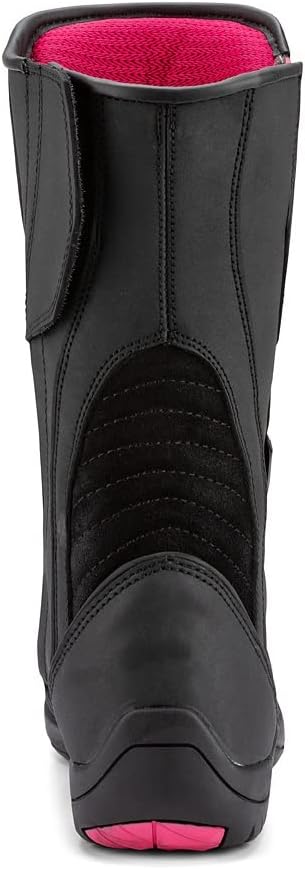 Damen-Touring-Motorradstiefel VIOLET WP, wasserabweisendes Mikrofaser-Obermaterial, abrieb- und schn
