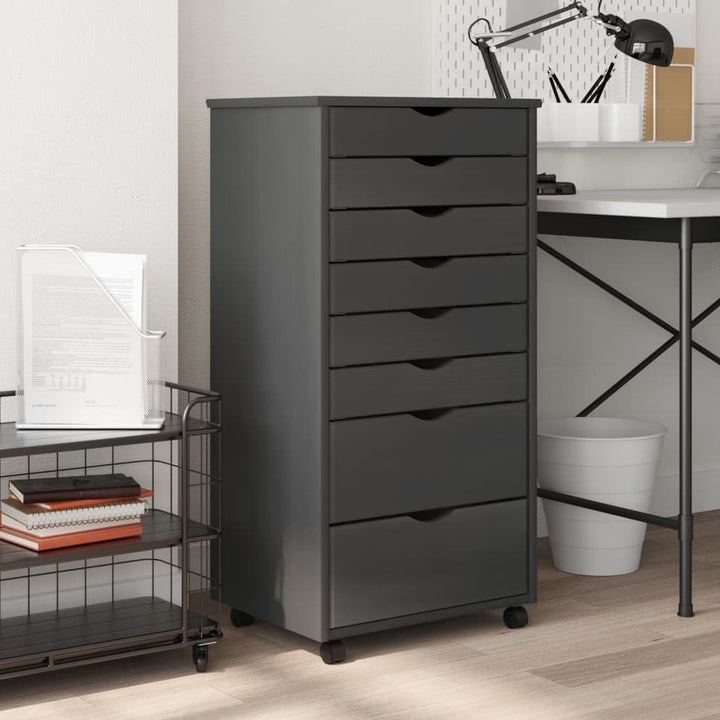 Festnight Rollcontainer Rollschrank mit schubladen Bürocontainer Aktenschrank mit Rollen aufbewahrun