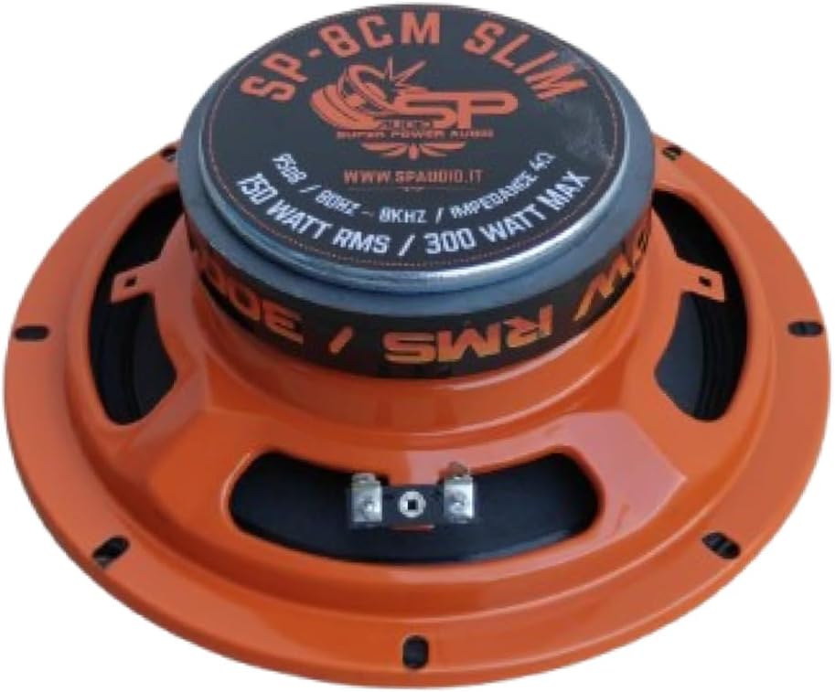 SP Audio 2 MIDRANGE SP8CM-SLIM Lautsprecher 20,00 cm 200 mm 8" Durchmesser 150 watt rms 300 watt max