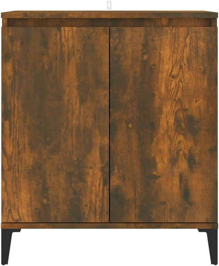 WIFESE Kommode Sideboard Räuchereiche 60x35x70 cm Holzwerkstoff KüChenschrank Komodenschrank Kommode