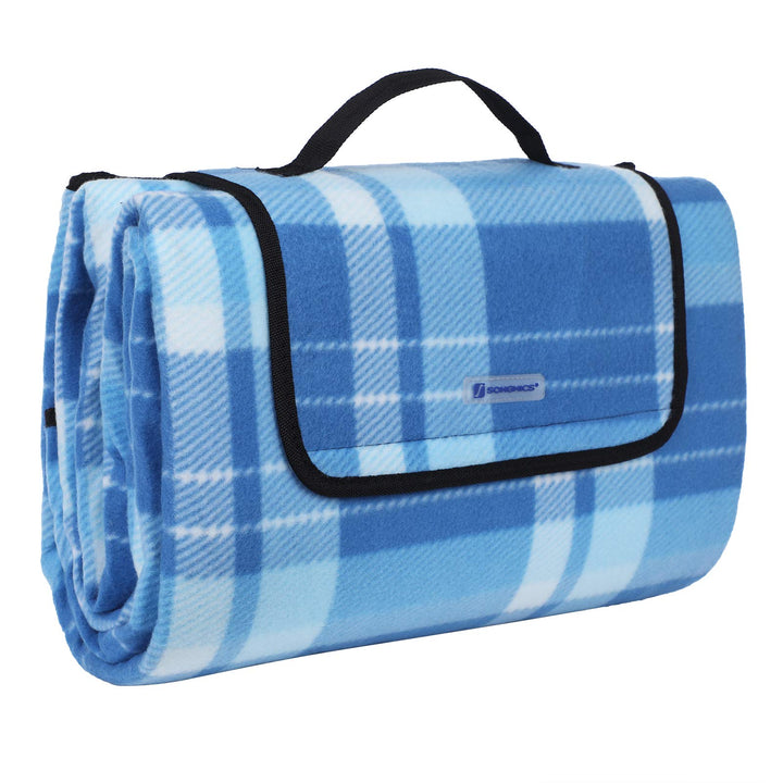 SONGMICS Picknickdecke, 200 x 200 cm, Stranddecke, Outdoor, Camping, Park, Garten, wasserfeste Unter