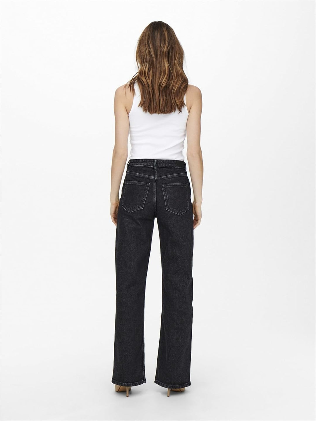 ONLY Female Weit geschnitten Jeans ONLJuicy Wide High Waist Jeans 24W / 30L Black Denim, 24W / 30L B