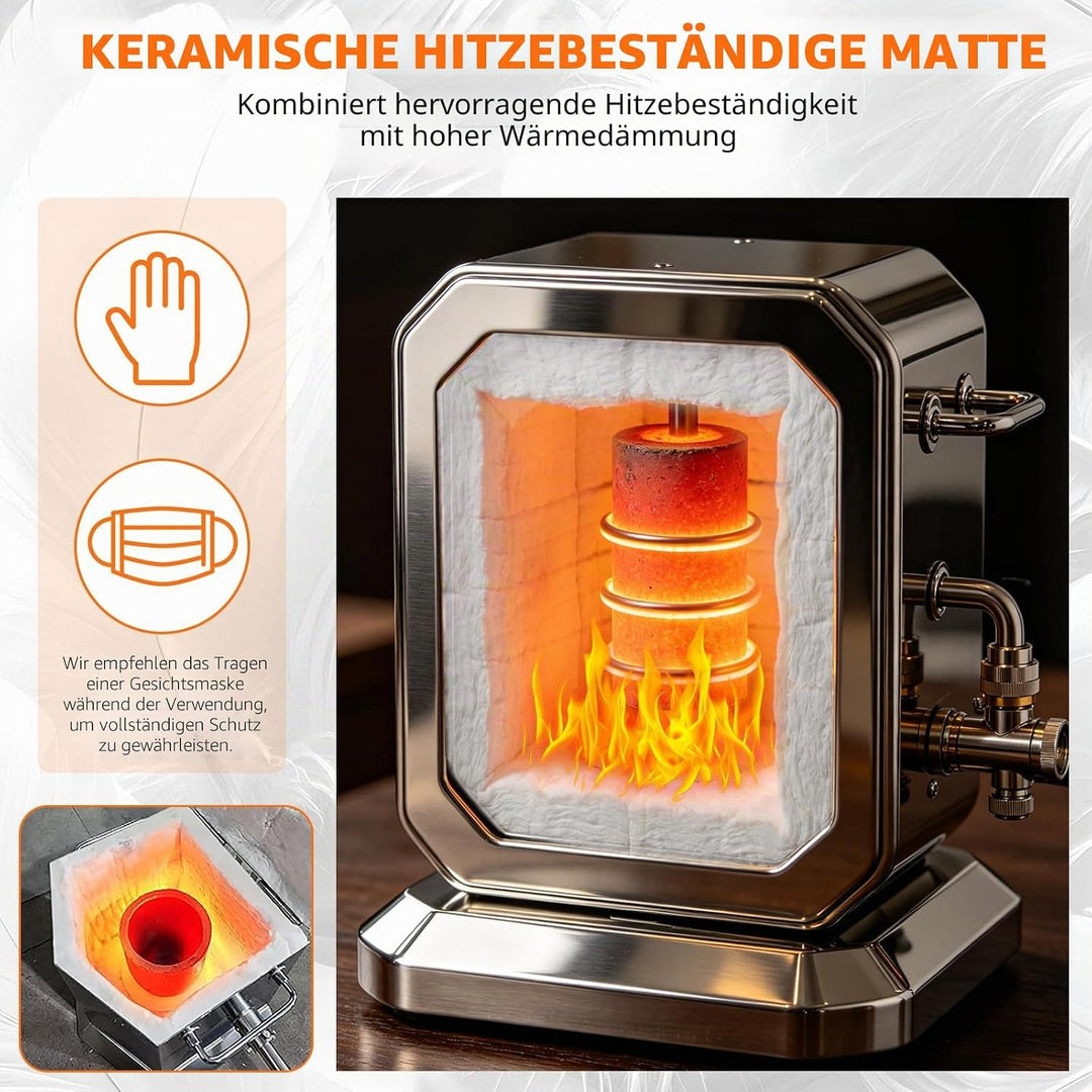 Keramikfaser Isolierdecke, 61 x 40 x 2.54 cm Keramikfasermatte, Feuerfeste Isolierdecke Isoliermatte