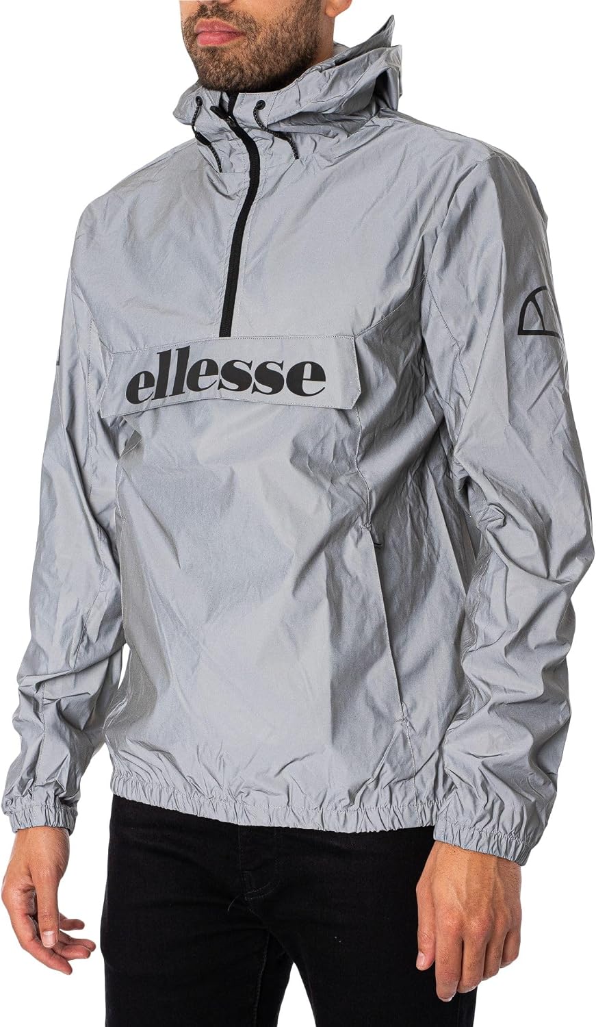 Ellesse Herren Acera Pullover Jacke, Übergangsjacke | Regenjacke, Windbreaker, Wasserdicht M Reflekt