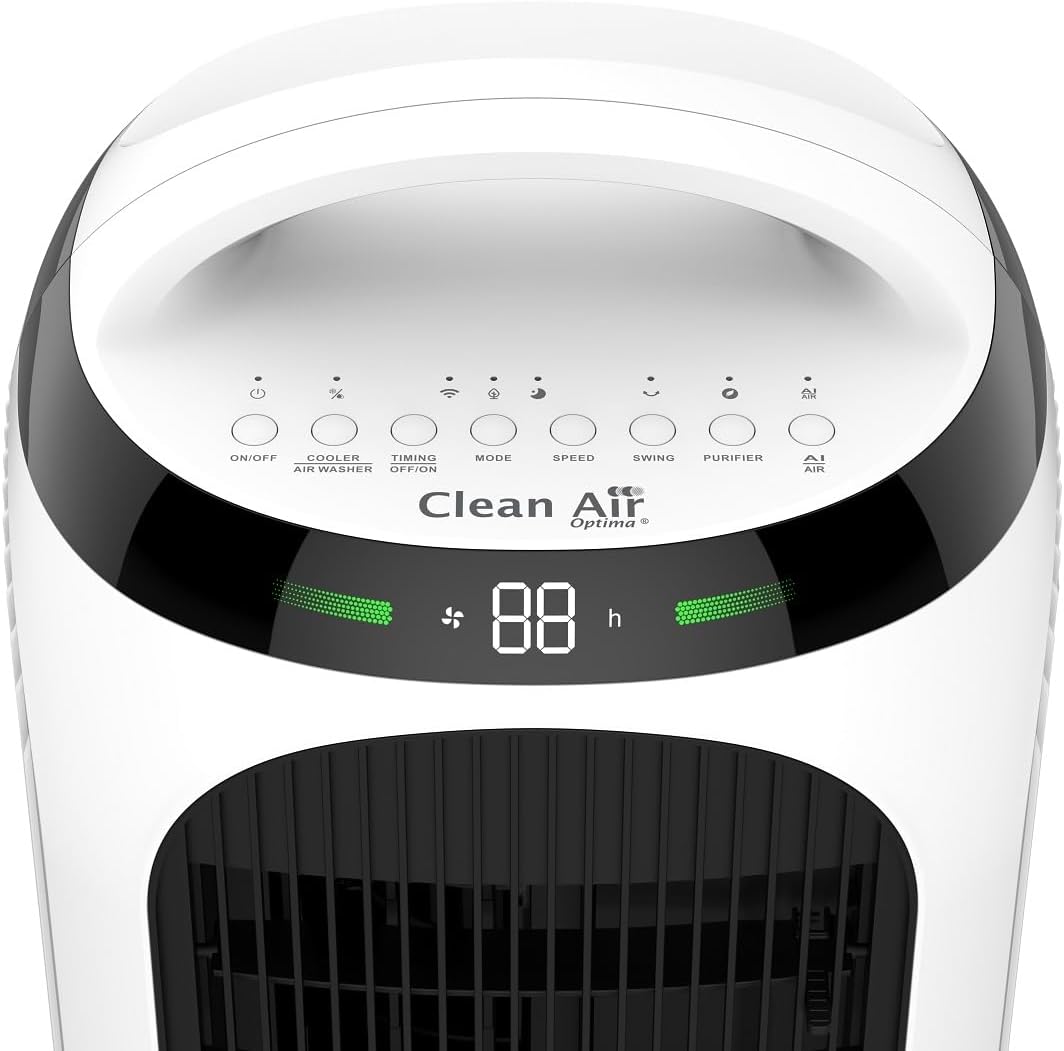Clean Air Optima CA-106 Smart - 4in1: Luftkühler, Luftreiniger, Luftbefeuchter und Ventilator - Geei