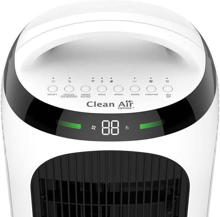 Clean Air Optima CA-106 Smart - 4in1: Luftkühler, Luftreiniger, Luftbefeuchter und Ventilator - Geei
