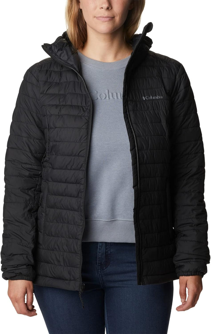 Columbia Silver Falls Hooded Jacket, Steppjacke mit Kapuze für Herren, Schwarz