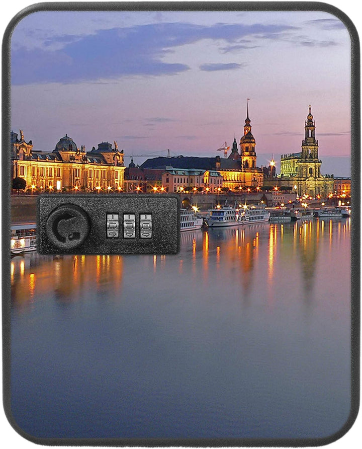 banjado® Burg-Wächter® abschliessbarer Schlüsselkasten mit Motiv Dresden für 20 Schlüssel - Schlüsse