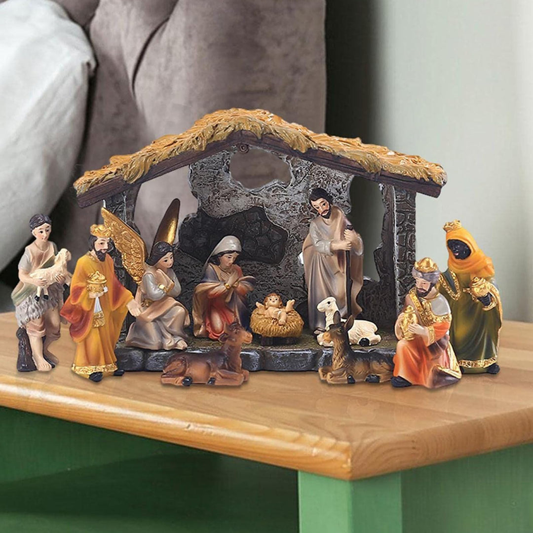 Generisch Krippenfiguren Set | Weihnachtskrippe Komplettset, Krippe Weihnachten, Kinderkrippe Weihna