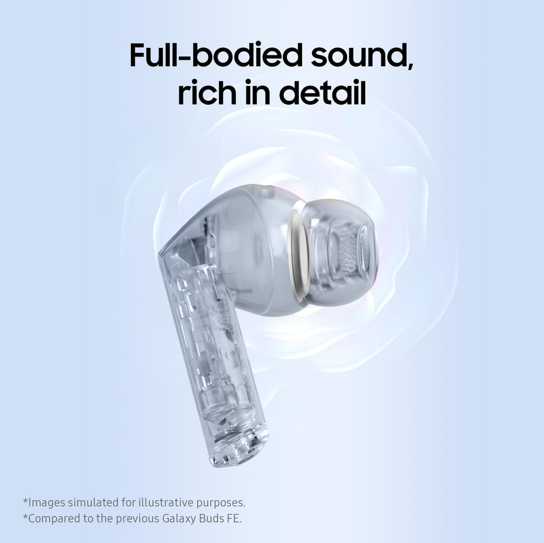 Samsung Galaxy Buds3 FE (2025, CAD-Version & Garantie) – Schwarz, Bluetooth-Ohrhörer mit KI-Echtzeit