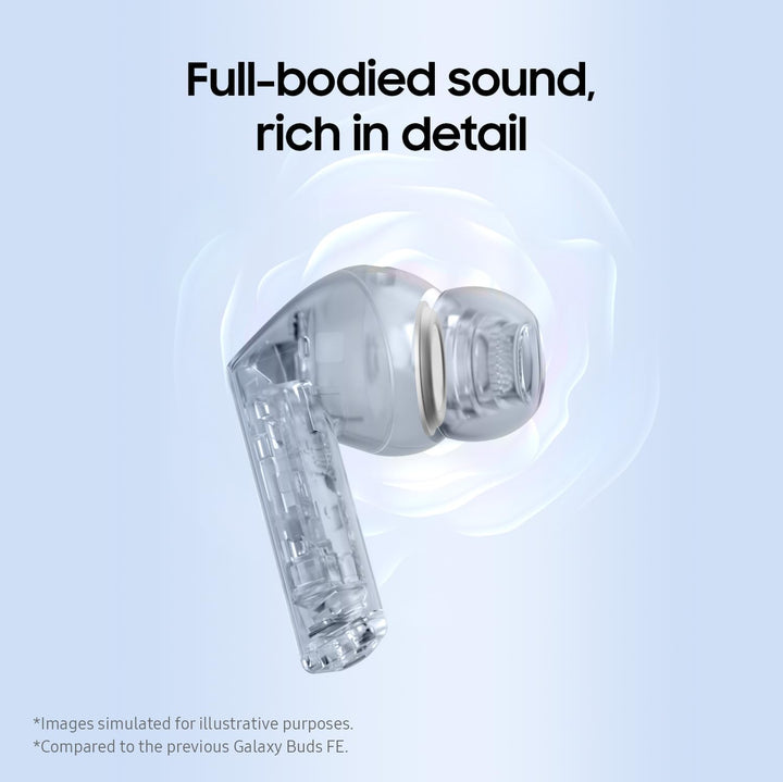 Samsung Galaxy Buds3 FE (2025, CAD-Version & Garantie) – Schwarz, Bluetooth-Ohrhörer mit KI-Echtzeit