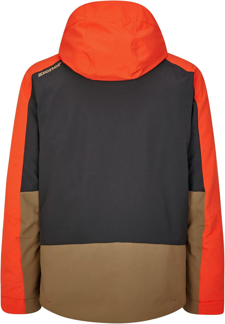 Ziener Herren Tarpu Ski-Jacke/Winter-Jacke | warm, wasserdicht, PFC frei (1er Pack) 50 new red, 50 n