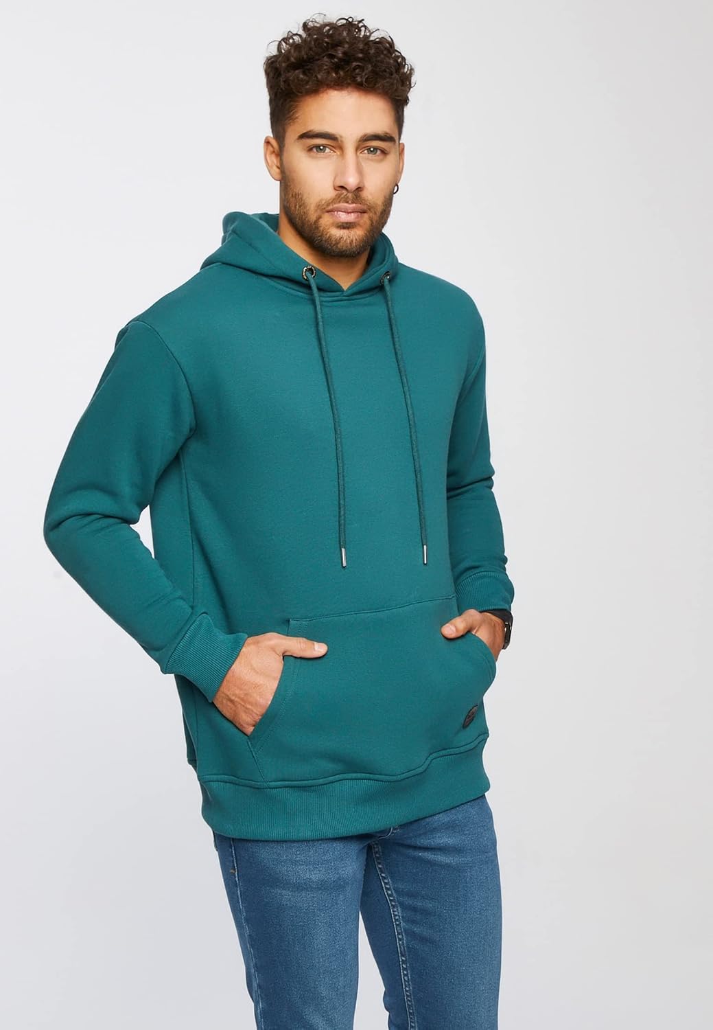 Leif Nelson Herren Hoodie Pullover mit Kapuze Oversize Kapuzenpullover für Männer Pulli Longsleeve S