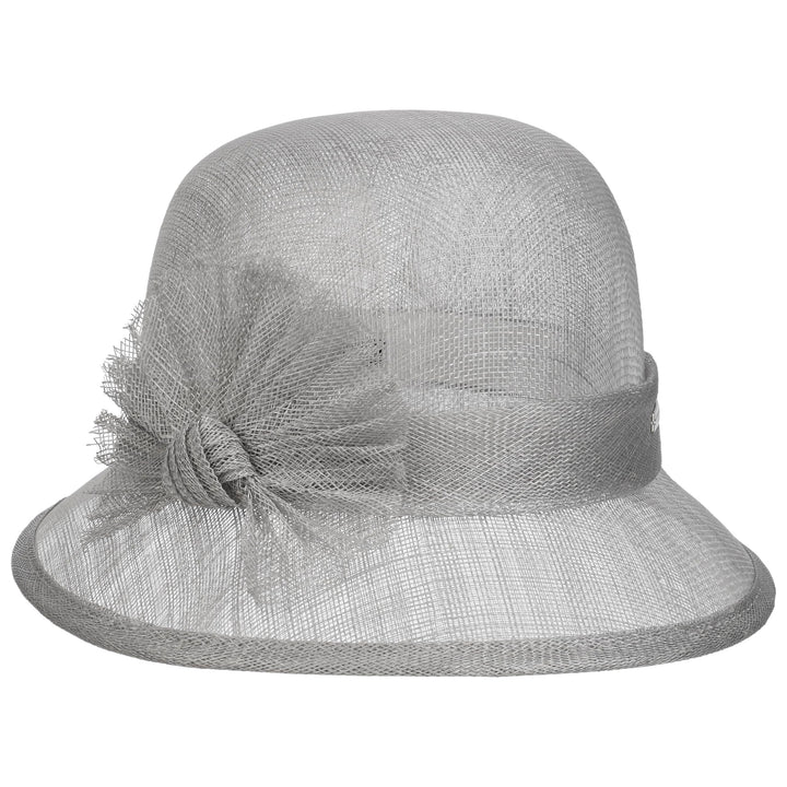 Seeberger Valeska Sinamay Strohhut Damenhut Sommerhut Strohglocke (One Size - grau)