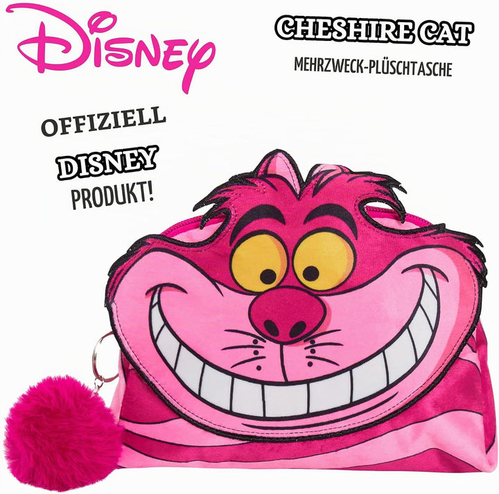 Grinsekatzen-Make-up-Tasche für Damen, Disney Kosmetiktasche, Kosmetiktasche, Federmäppchen, rose, E
